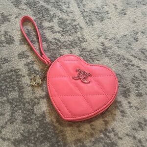 Juicy Couture heart wristlet